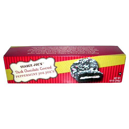 TJ Dark Chocolate Covered Peppermint Joe-Joes Cookies 9.4 oz