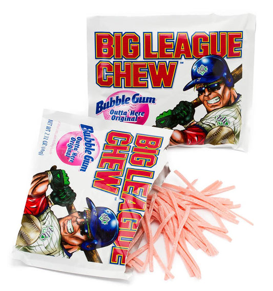 Big League Chew Gum Original 2.12oz pack or 12ct box