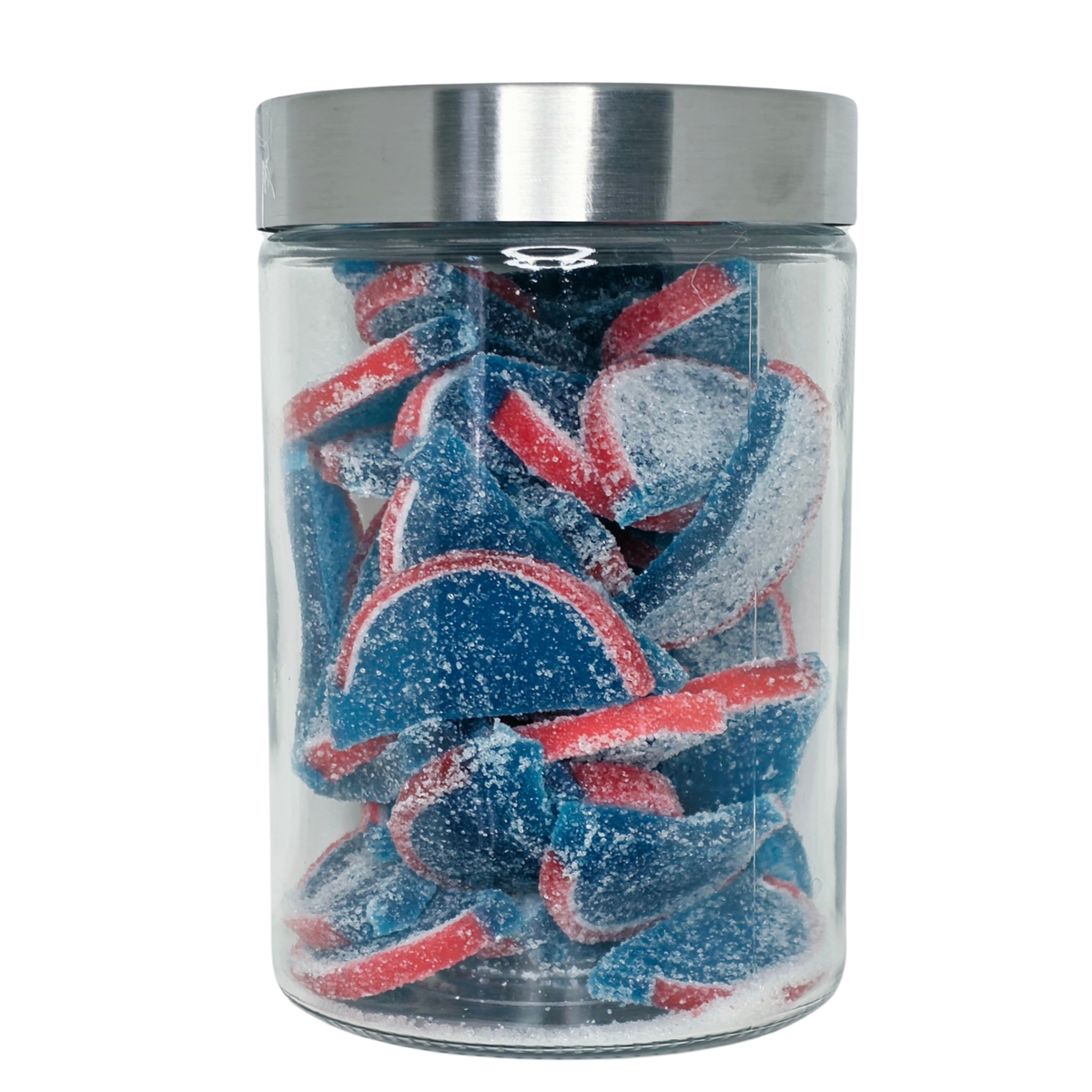 Fruit slices blue raspberry
